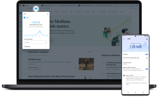
    Surf the web with enhanced privacy and free VPN
